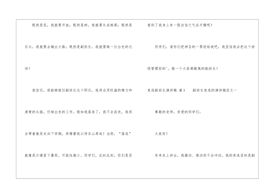 有关竞选副班长演讲稿四篇_第3页