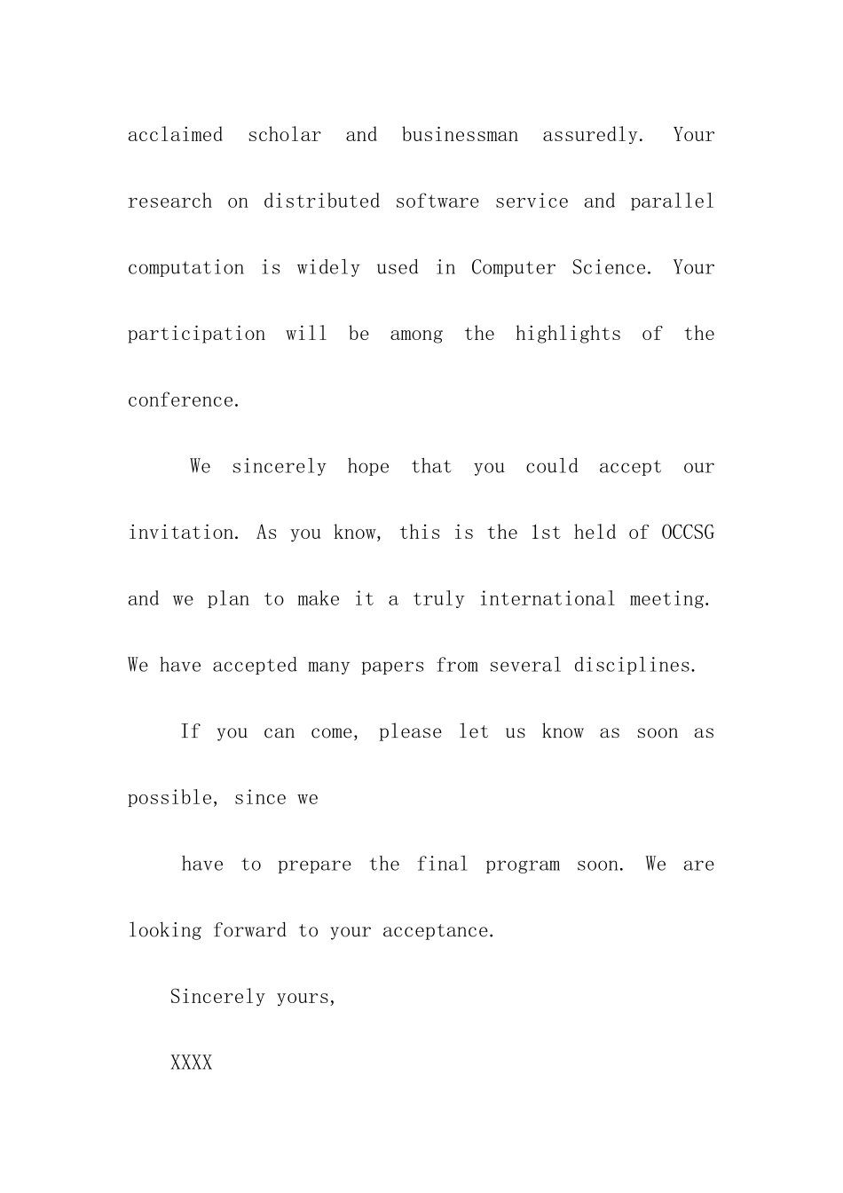 有关英文的邀请函集合6篇_第2页