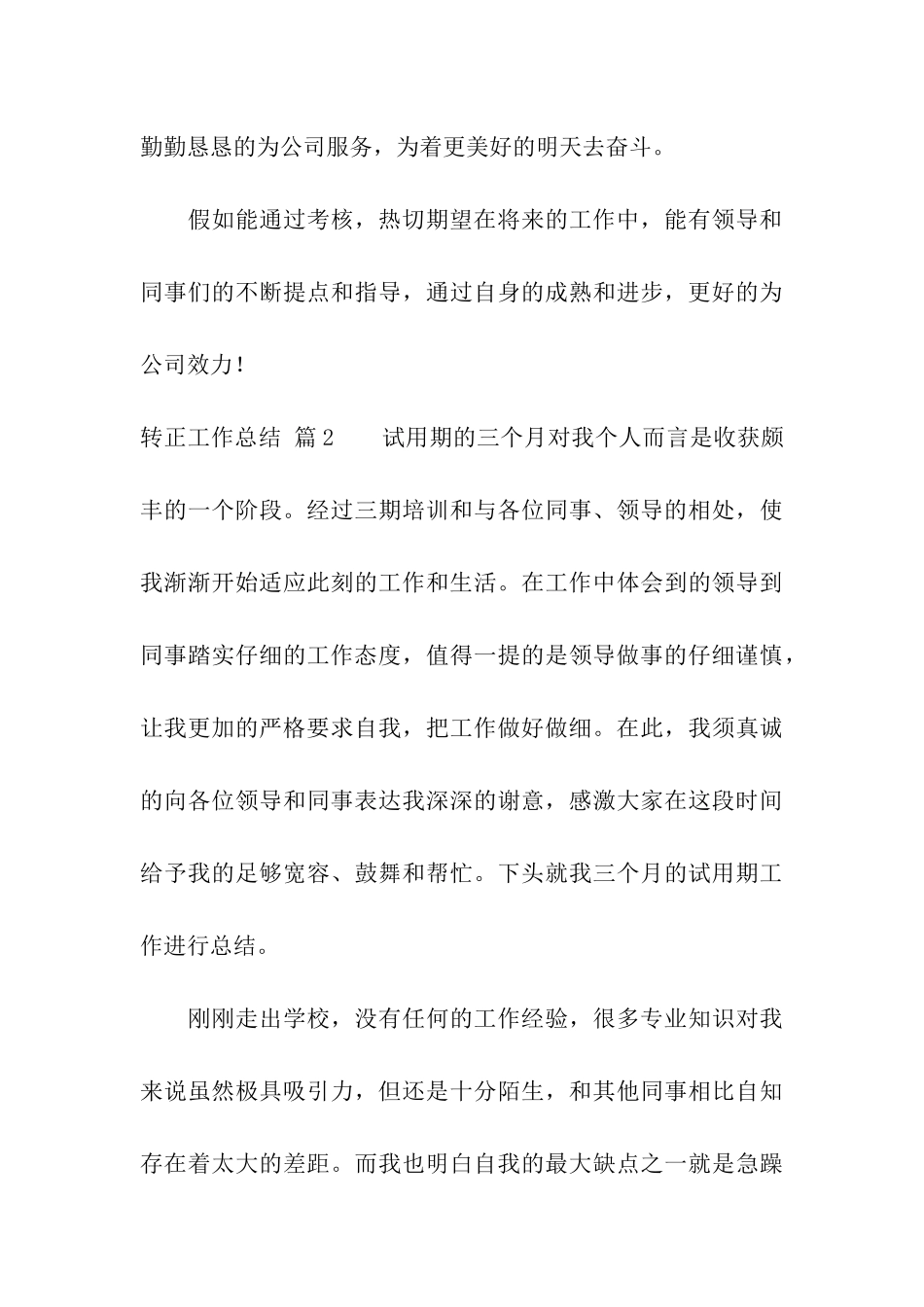 有关转正工作总结模板合集5篇_第3页