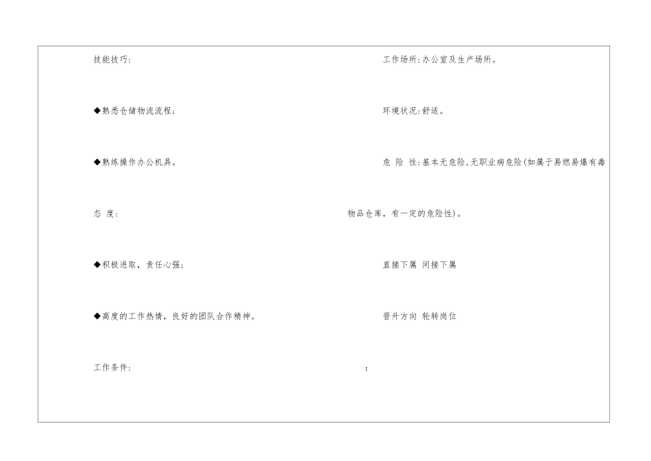 材料管理专员岗位说明书--_第3页