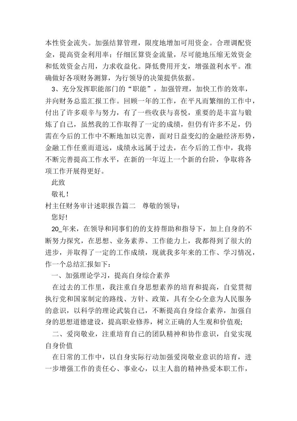 村主任财务审计述职报告_第3页