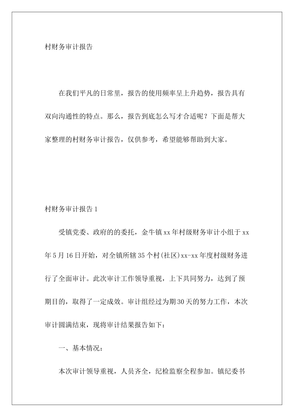 村财务审计报告_第2页