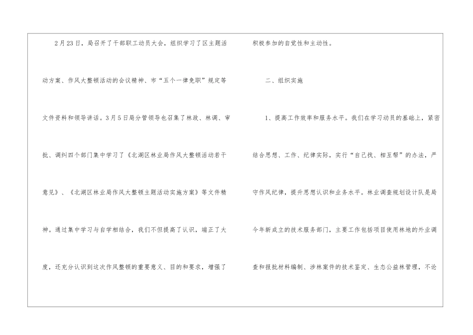 林业调查规划设计队作风大整顿活动工作总结_第2页