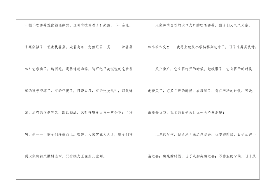 林小学作文15篇_第2页