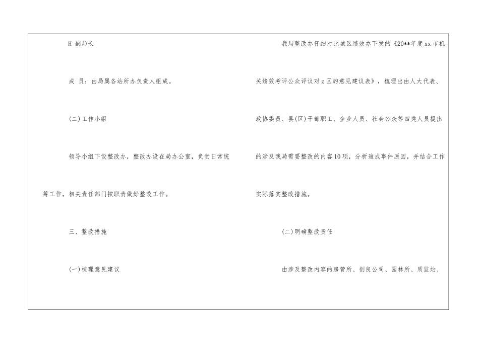 某局机关绩效考评公众评议整改方案--_第3页