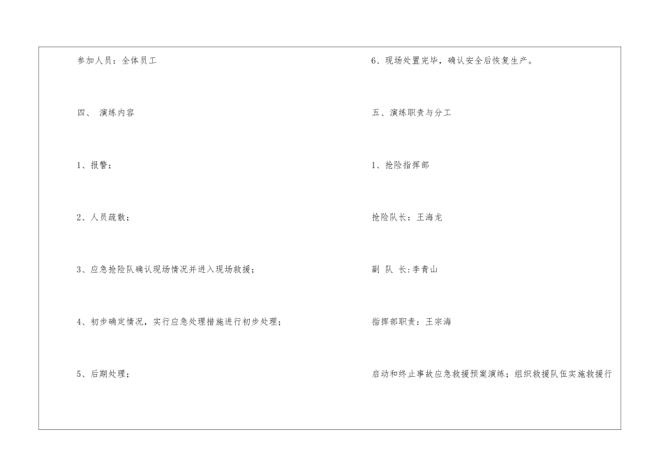 某纸业有限责任公司应急演练方案_第2页