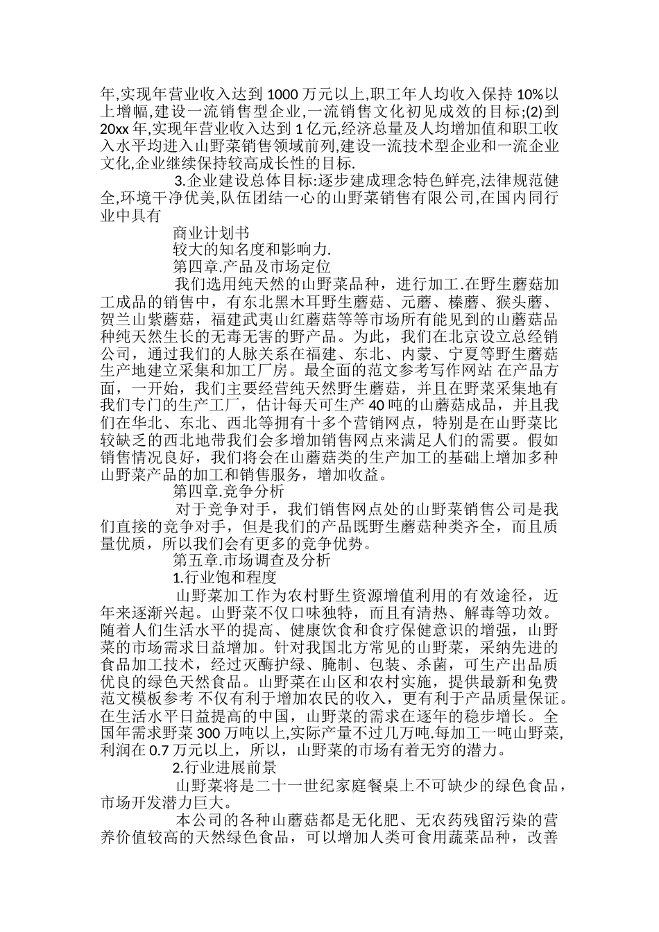 标准商业策划书_第2页