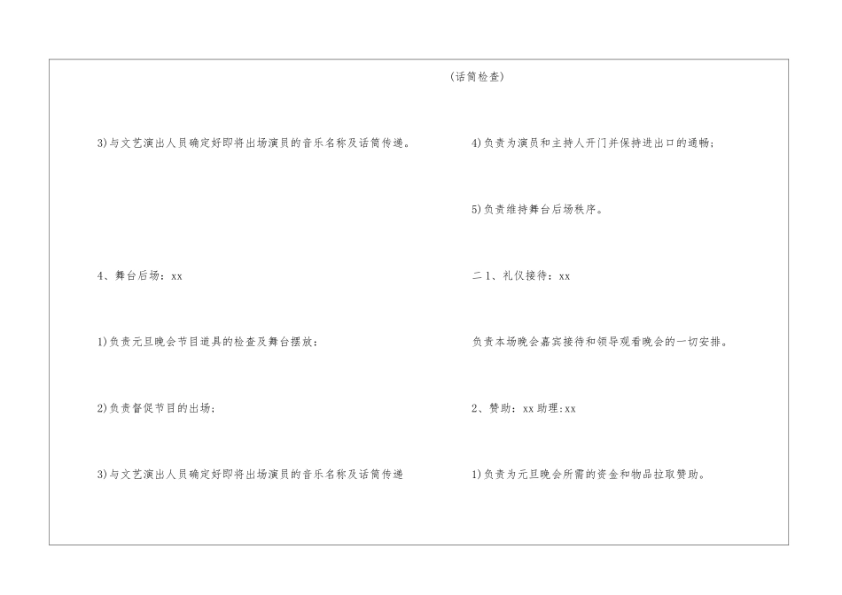 校园元旦迎新晚会策划书3篇_第3页
