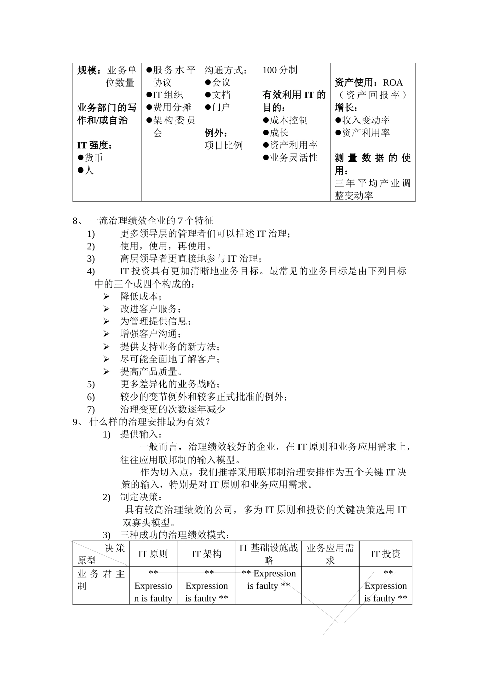 《IT治理－一流绩效企业的IT治理之道》读书笔记_第3页