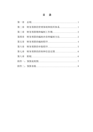 超越集团财务预算管理制度