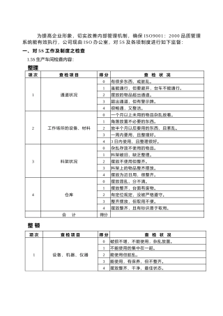 现场管理市电子有限公司5S制度