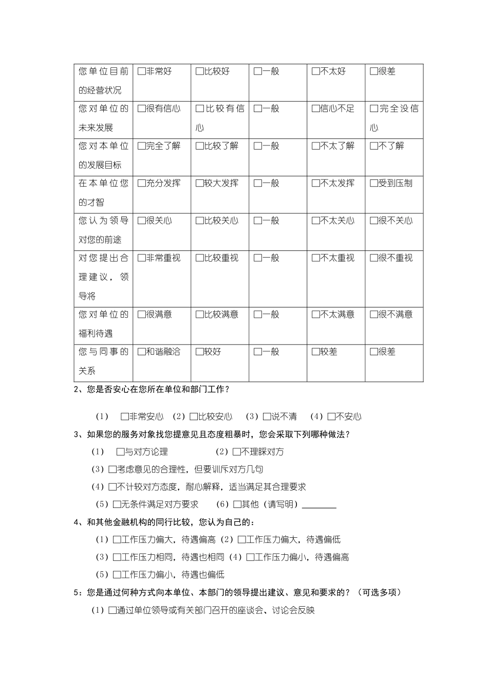 银行青年思想状况调查问卷_第3页