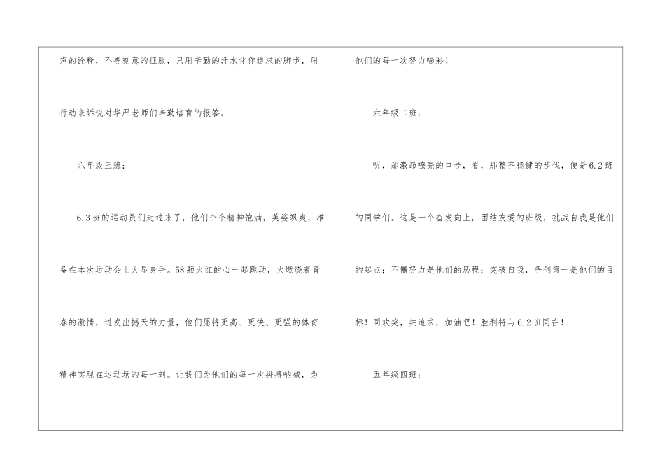 校园运动会班级入场词_第2页