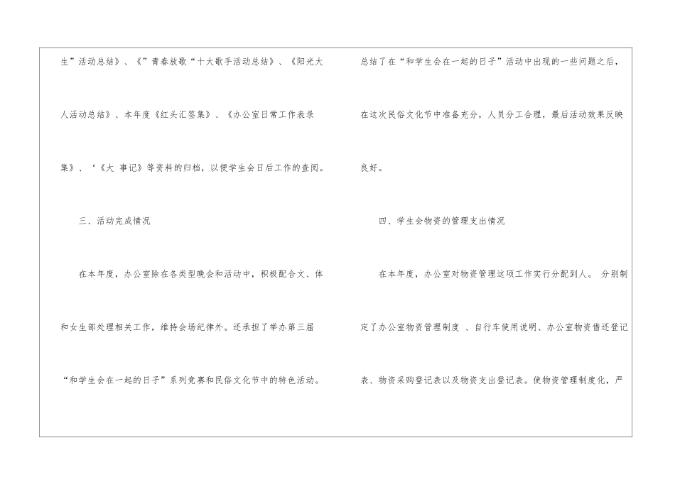 校学生会办公室工作总结_第3页
