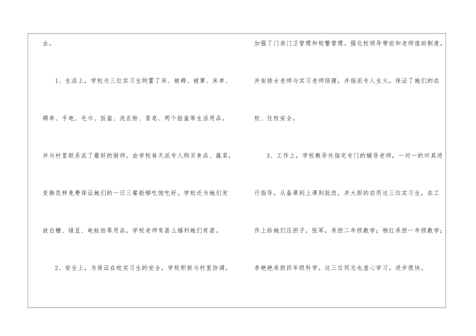校实习生实习工作总结_第3页