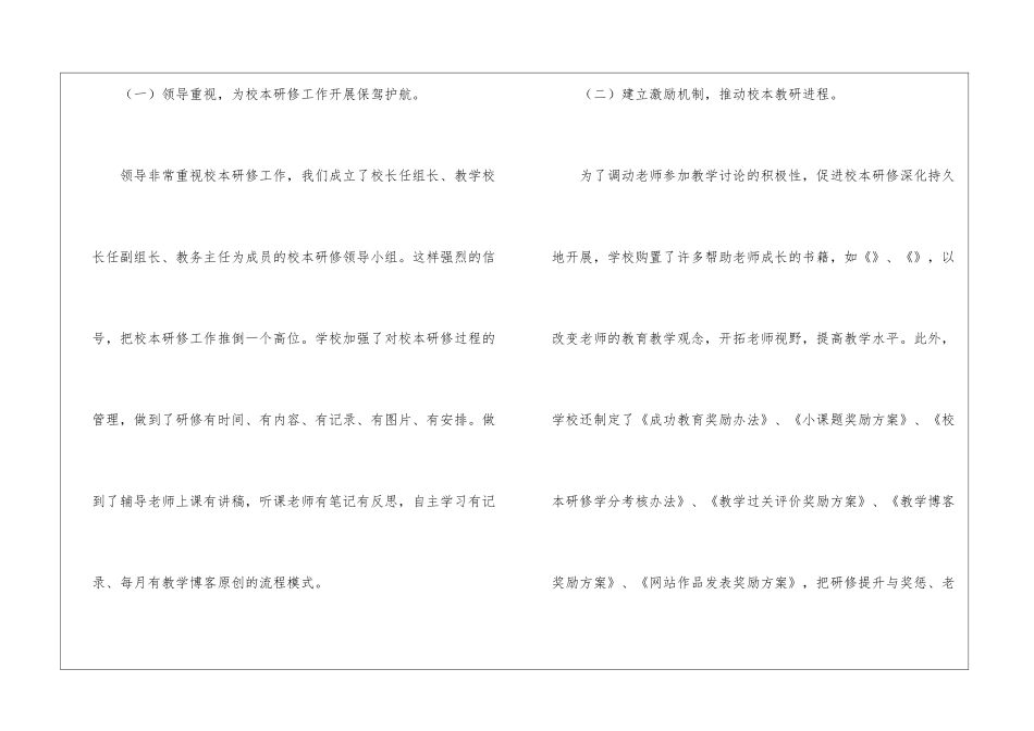 校本研修工作总结6篇_第2页