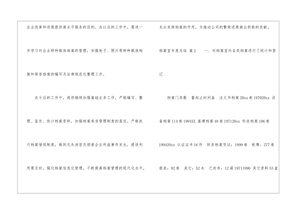 档案室年度总结5篇_第3页