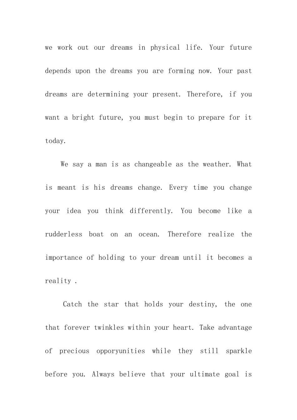 梦想英语演讲稿(精选13篇)_第2页