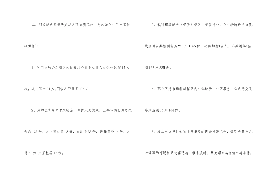 检验科上半年工作自我总结_第2页