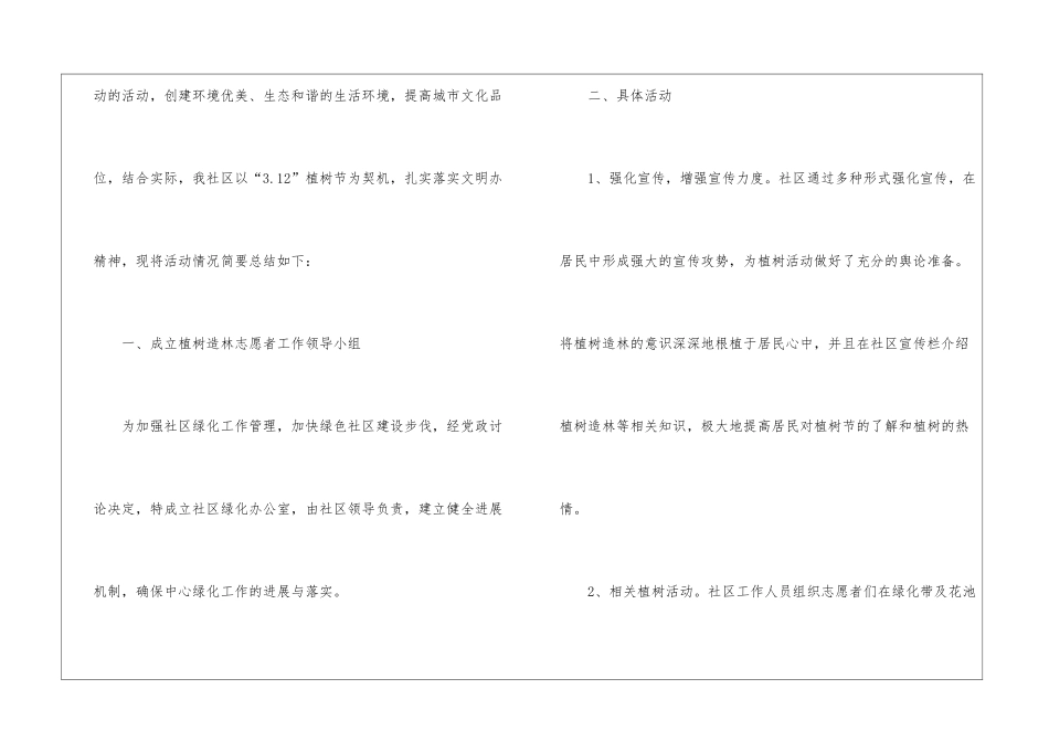 植树节志愿者活动总结_第3页