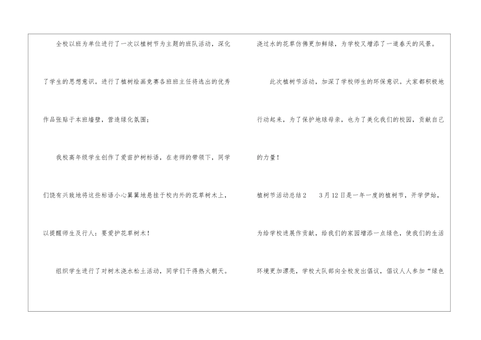 植树节活动总结(通用15篇)_第2页