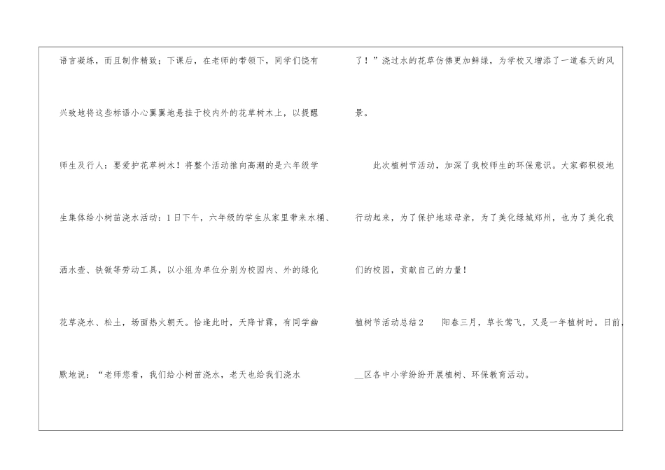 植树节活动总结_第3页