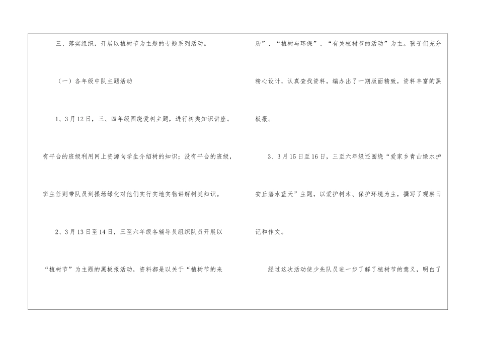 植树节活动总结集锦15篇_第3页