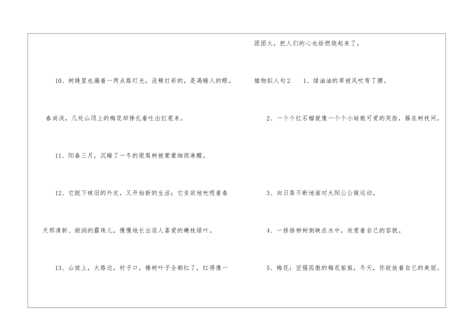 植物拟人句15篇_第2页