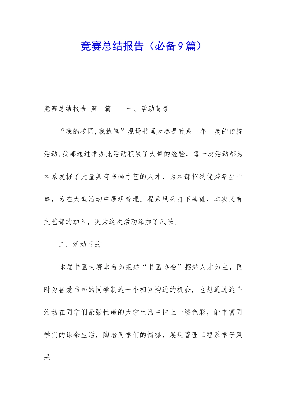 比赛总结报告_第1页