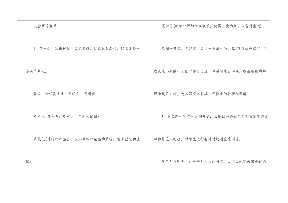 毕业班复习教师教学计划_第2页