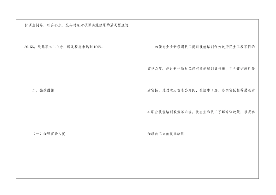 民生工程绩效评价问题整改报告_第2页