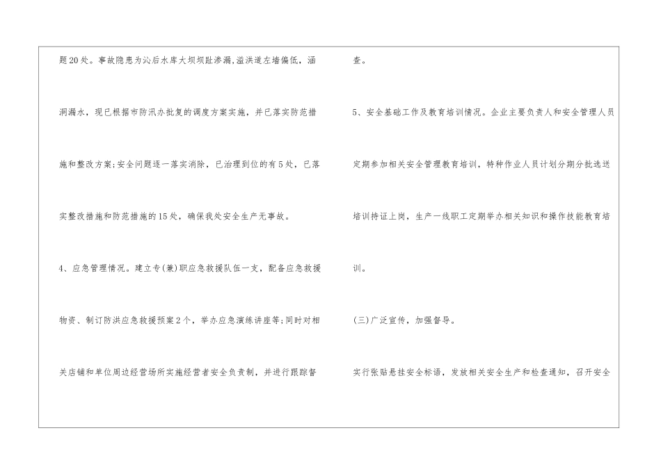 水电站安全生产大检查工作总结_第3页