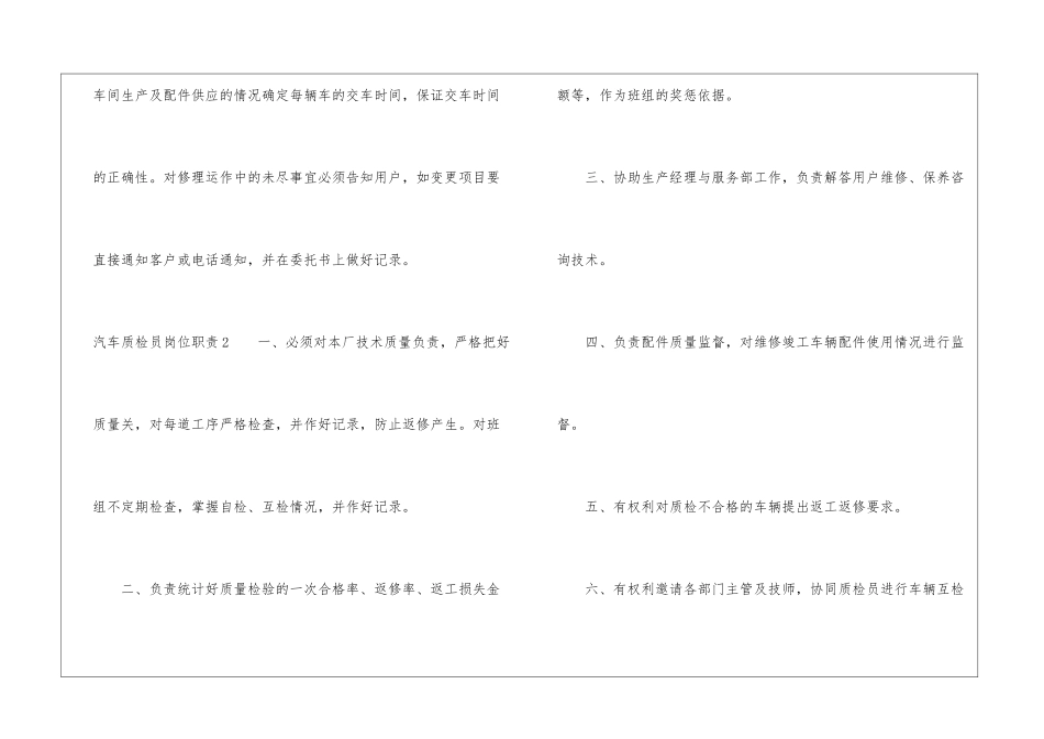 汽车质检员岗位职责13篇_第3页