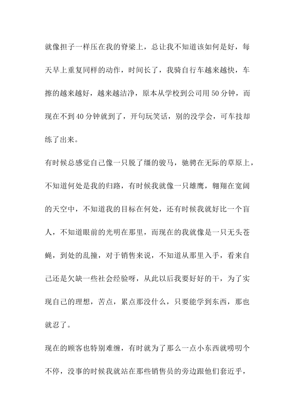 汽车销售实习工作总结_第3页