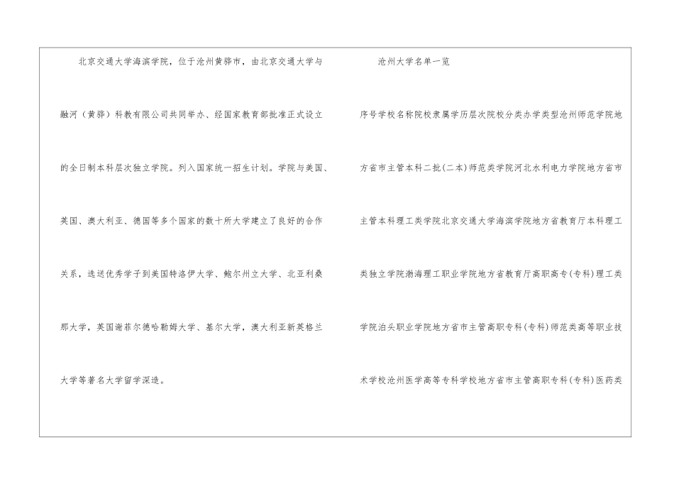 沧州有哪些本科大学和大专-沧州有哪些大学名单汇总_第3页