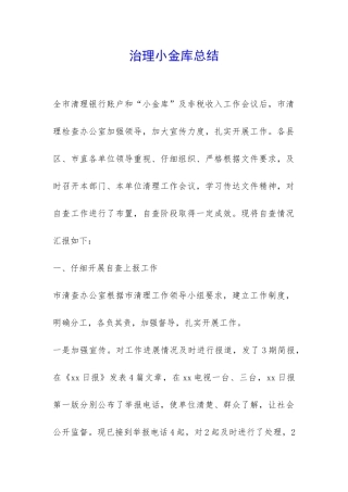 治理小金库总结-