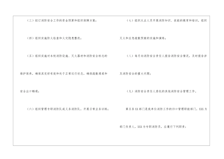 消防安全管理职责规定_第3页