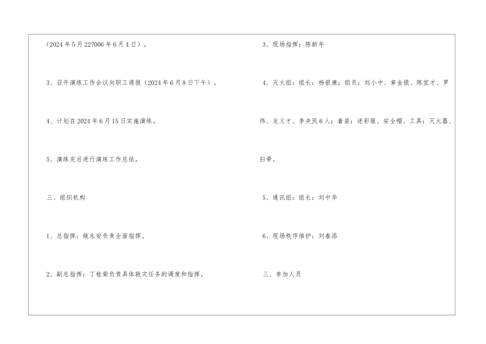 消防应急演练实施方案_第2页
