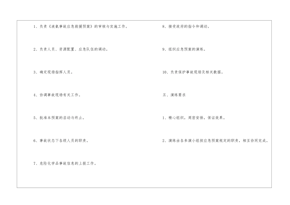 液氨泄漏应急演练方案_第3页