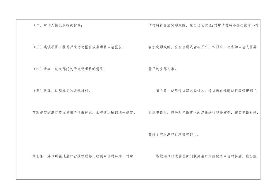 港口岸线使用审批管理办法_第3页