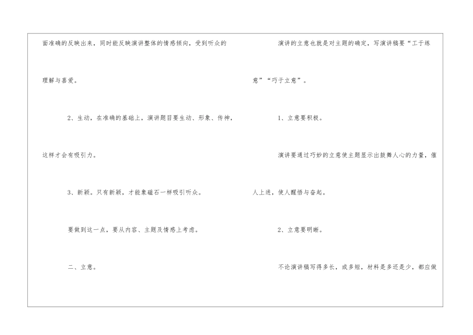 演讲稿的写作构思和技巧_第2页