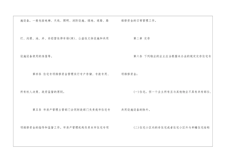 焦作市住宅专项维修资金管理办法--_第3页