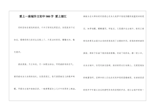 爱上一座城作文初中900字-爱上丽江