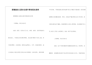爱德堡幼儿园安全意外事故惩罚条例--