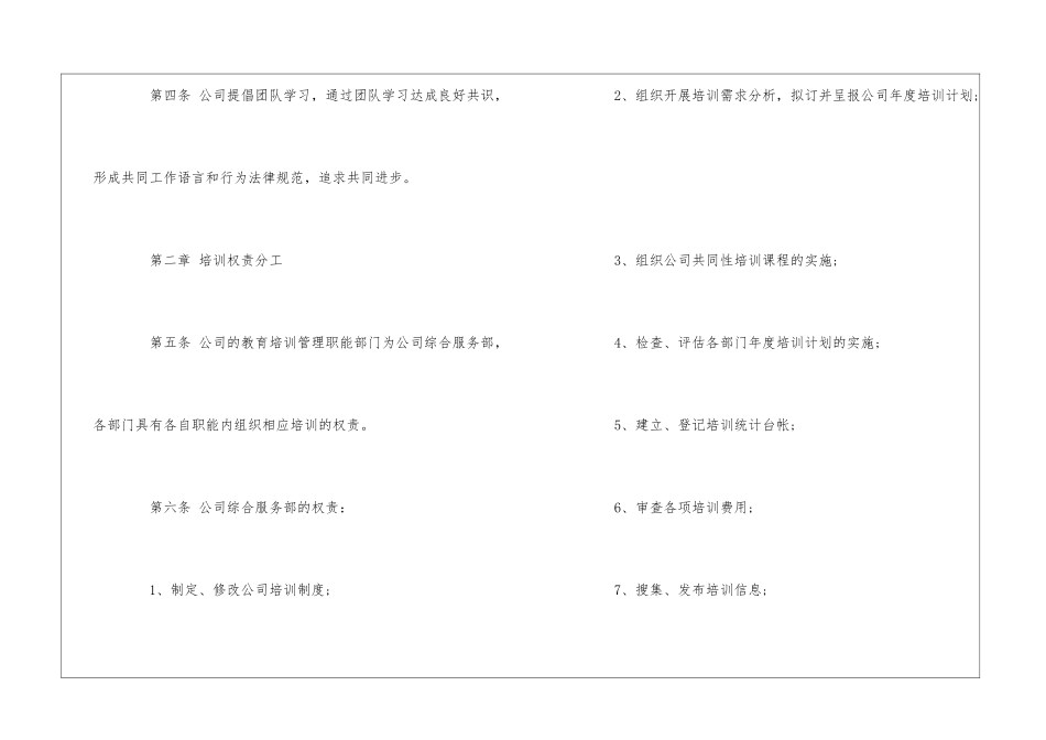 物业公司劳动人事制度：教育培训开发管理--_第2页
