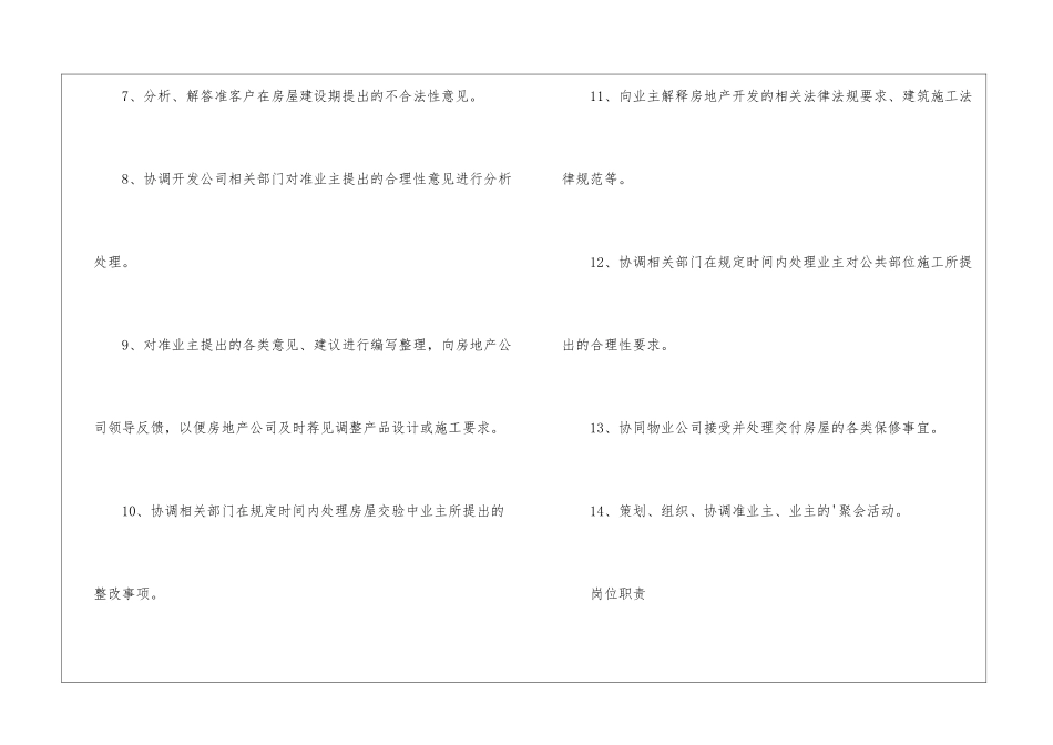 物业客户服务岗位职责_第2页
