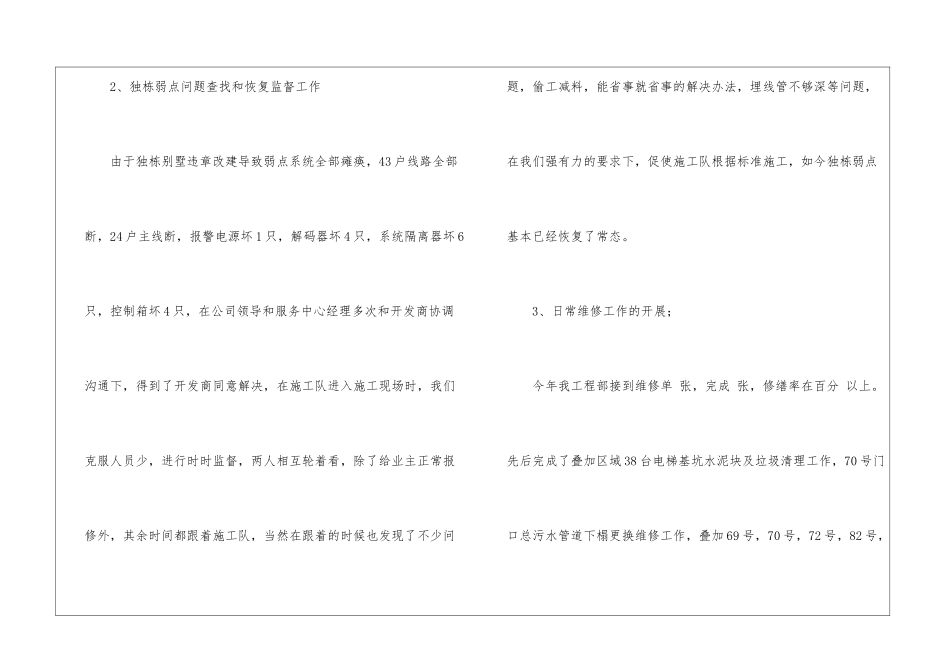 物业工程部主管年终工作总结_第2页