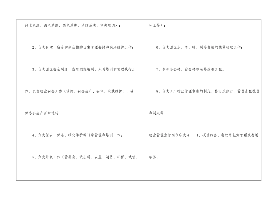 物业管理主管岗位职责_第3页