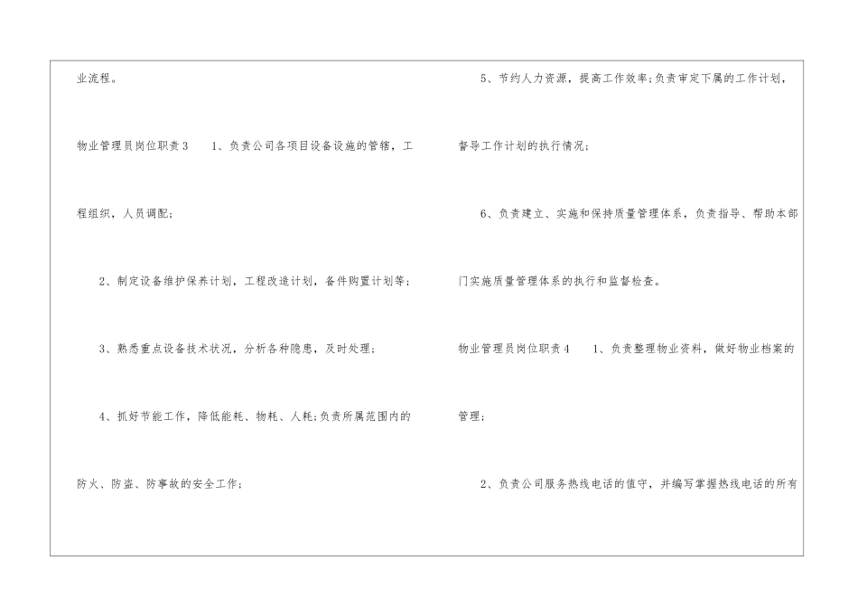 物业管理员岗位职责_第3页