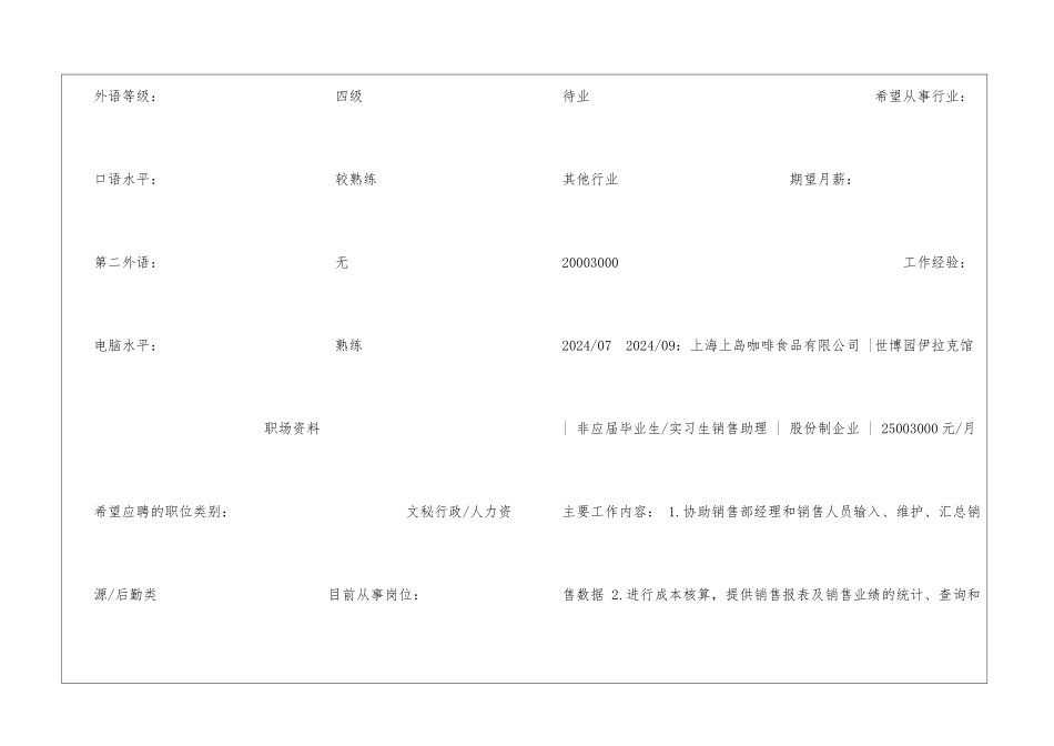 物业管理毕业生个人求职简历模板_第3页